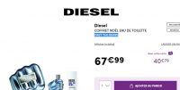 Bon plan parfum ; Coffret Diesel Only the Brave 75ml à 40€ ( marionnaud)