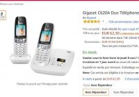 Pack telephone GIGASET C620A 2combinés + repondeur à 62€