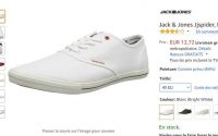 Sneakers jack jones Jjspider entre 12 et 15€ (42 43 44 45