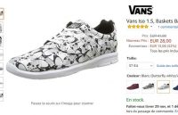 Chaussures Vans ISO 1.5 adulte à 25 -28€