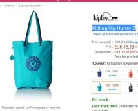 Grand sac cabas Kipling Hurray 5 à 15€