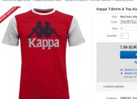 Mode : 7.99€ le tee shirt hommes Kappa bicolore .. port inclus