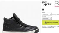 14.99€ les chaussures cuir pour petits garçons (du 20 au 24)