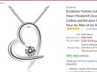 Bijoux pas cher : 9.59€ le collier en argent avec pendentif coeur