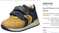 Chaussures bébé Geox cuir Rishon à 22€ ( du 20 au 24)