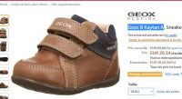 Mode : entre 20-30€ les chaussures GEOX KAYTAN B pour enfants (du 18 au 25)