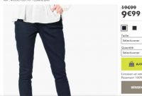 Moins de 10€ le Jeans Slim STRETCH dans les soldes gemo (pour femmes)