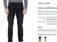 Jeans teddy smith marlon pour hommes à 20 – 21€ (w28 au w32)
