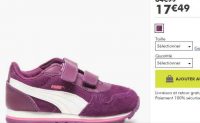 17.5€ les sneakers Puma pour petits enfants (24 25 26 27)