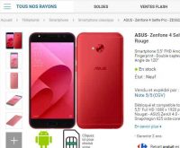 Smartphone asus zenfone 4 selfie à 229€ ( 5.5 , 4go de ram , 64go de rom)