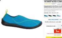 3.99€ les chaussures aquatique decathlon pour enfants