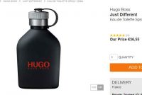 Eau de toilette Hugo Boss Just different 125ml à 36€