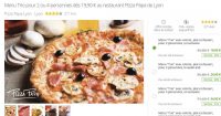 Lyon : Moins de 20€ pour deux un menu au restaurant Pizza Papa