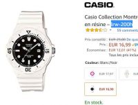 17€ un montre casio LRW-200H