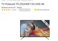 Tv polaroid 55 pouces 4K à moins de 400€