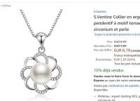 Bon plan bijoux : 6.79€ le collier en argent avec pendentif perle