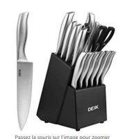 Moins de 38€ le lot de 16 couteaux de cuisine