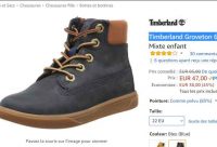 Chaussures timberland groveton lace enfants à 41-47€