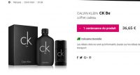 Coffret parfum CK BE 200ml à 36€