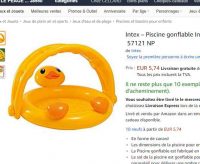 5.74€ la piscinette Intex pour bébé et petits enfants