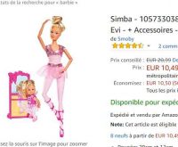 10.49€ le lot de deux poupées steffi love (steffi + evi)