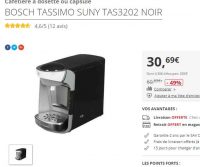 Machine multiboissons Tassimo Suny à 30€