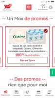 Pack de 6 briques de lait gratuit chez Casino ( 100% remboursé)