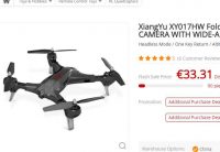 Drone wifi avec caméra pas cher : 33€ le XiangYu XY017HW