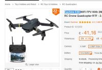 41€ le drone Eachine E58 wifi avec caméra 720P