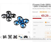 Moins de 10€ le mini drone RC H36 avec télécommande