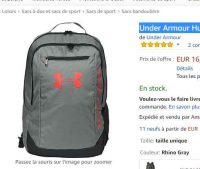 16€ le sac à dos 24 litres Under Armour Hustle