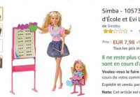 Moins de 8€ les poupées Steffi Love + Evi Love maitresse d’école