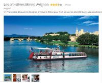 30% de réduction sur une croisiere touristique à Avignon