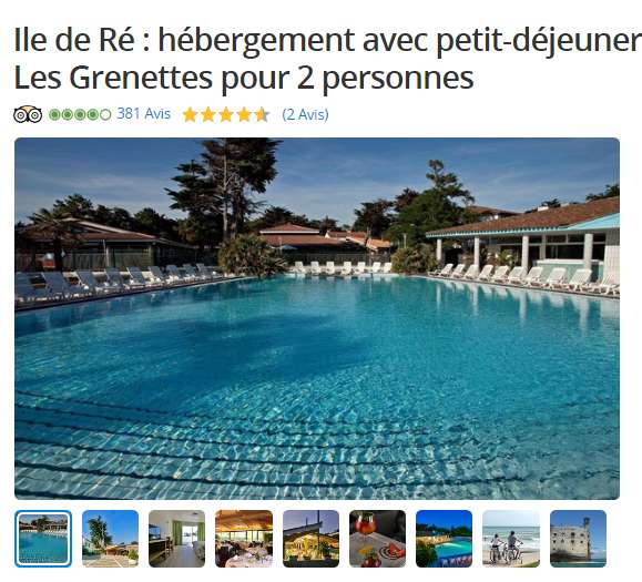 Bon plan Ile de Ré : 50€ la nuit avec petits déjeuners en hotel