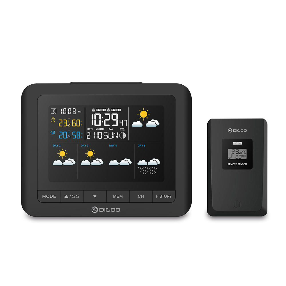 Pas chère une station météo Digoo DG-TH8805 avec prédiction pour 11.7€