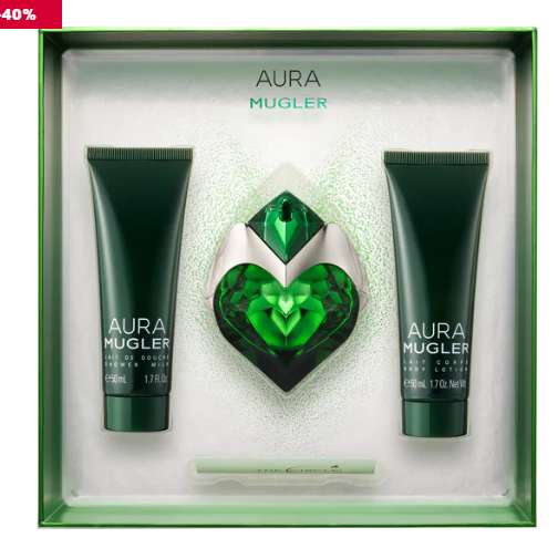 35.1€ seulement le Coffret Mugler Aura Edp 30ml
