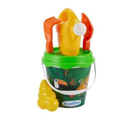 2,79€ Seau garni Ecoiffier décor Jungle 17 cm