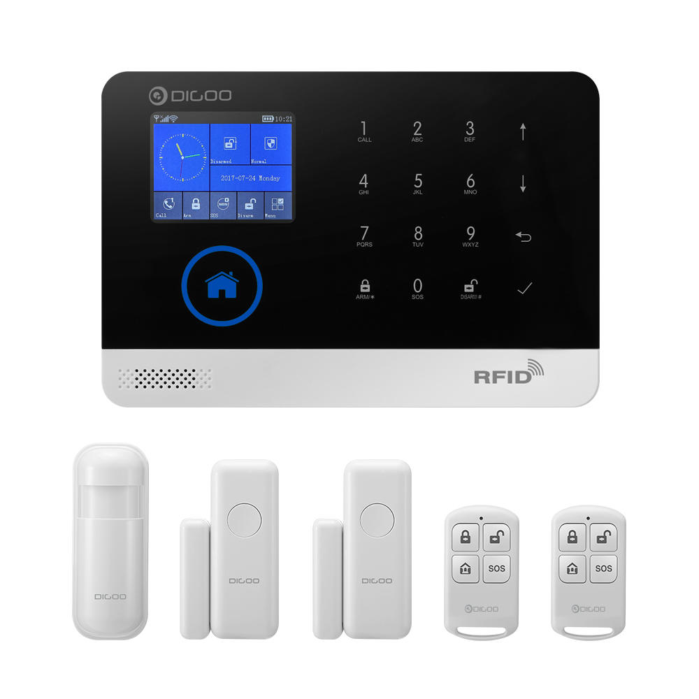 46€ l&rsquo;alarme Digoo wifi – gsm avec 3 capteurs
