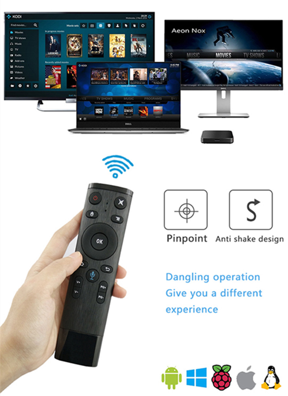 5.34€ la telecommande air mouse Q5