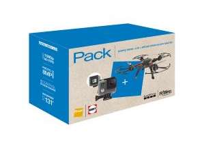 99€ l&rsquo;ensemble Drone Drone R&rsquo;Bird Black Master + Caméra go pro Hero