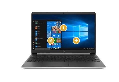 599€ le pc portable HP 15s-fq1007nf  core i7 500go SSD