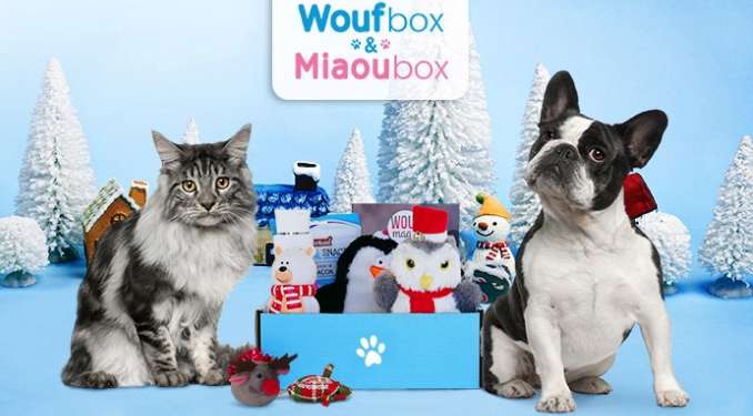 11,9€ les WoufBox et MiaouBox , les coffrets cadeaux pour chiens et chats