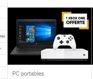 Une XBox One offerte pour l&rsquo;achat d&rsquo;un PC PORTABLE