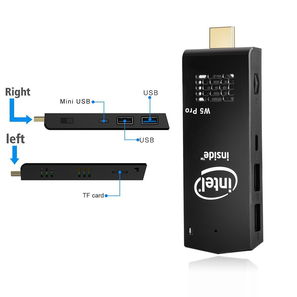 90€ le mini pc windows W5 PRO 4go-64go sous forme de clé