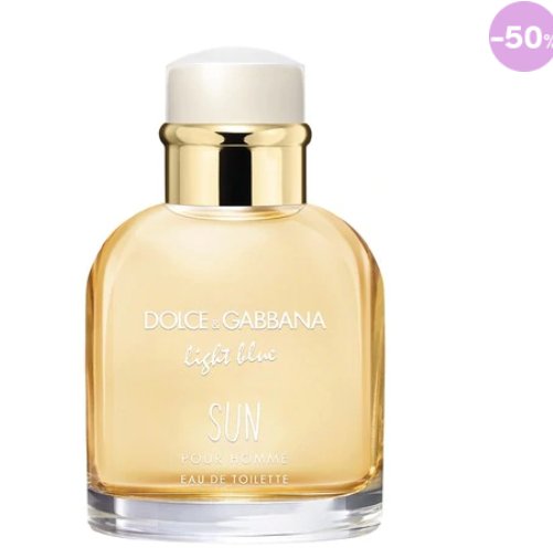 37,5€ l&rsquo;eau de toilette  LIGHT BLUE SUN Dolce et Gabanna pour hommes 75ml