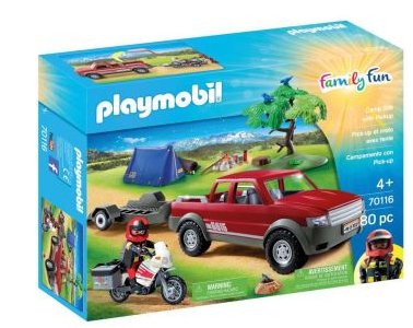 14.99€ Pick Up Moto & Tente Playmobil 70116