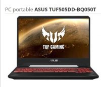 531€ le pc portable Gaming  ASUS TUF505DD-BQ050T