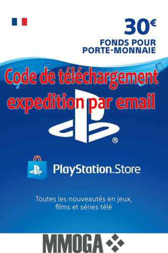 23,99€ la carte PLAYSTATION NETWORK de 30€