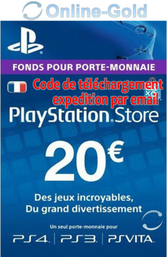 14,99€ la carte PlayStation NetWork de 20€ !