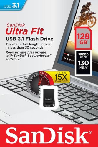 14,99€ la clé usb Sandisk 128Go CZ430 Ultra Fit